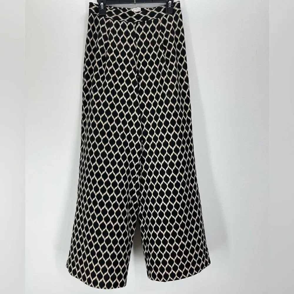 Kit & Sky High Waist Wide Leg Pallazo Pants - Medium